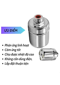 Van Phao Cơ Inox Thông Minh Thế Hệ Mới Tự Động Ngắt Khi Nước Đầy-Kèm Cuộn Su Non