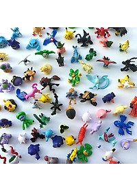 Bộ sưu tập mô hình đồ chơi Pokemon 48 chi tiết không trùng anime chibi vui nhộn, dễ thương cho bé nhập vai, trang trí - Hàng chính hãng