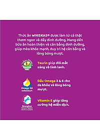 Đồ Ăn Cho Mèo Lớn Whiskas Vị Cá Biển Túi 480g