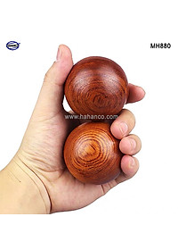 Combo 2 quả bi lăn tay gỗ hương để mộc (Đủ size) Mát xa giúp dẻo tay, chống mỏi toàn diện