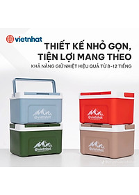 Phích vuông thái 2.3L 3932, Phích mini giữ nhiệt tiện lợi, Phích Đá giữ nhiệt lên đến 8h, Phích Đá Giữ Nhiệt Văn Phòng Việt Nhật cao cấp - Hàng Việt Nam