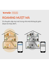 Hệ thống Wifi Nova Mesh cho gia đình Tenda MW6 Chuẩn AC 1200Mbps (2 node) - Hàng Chính Hãng