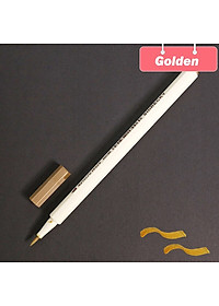 Bút lông mềm cây lẻ Lalunavn 10 màu sắc đầu Brush có nhũ STA Metallic Marker Pen Drawing - A13