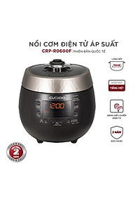Nồi cơm điện tử áp suất Cuckoo 1.08 lít CRP-R0600F màu đen - Bản Quốc Tế tiếng Anh - Hàng chính hãng
