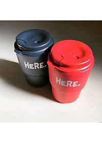 Cốc giữ nhiệt Here Inomata 320m có nắp xoay để đậy kín giữ nhiệt & đảm bảo an toàn vệ sinh - Hàng nội địa Nhật Bản |#Made in Japan|