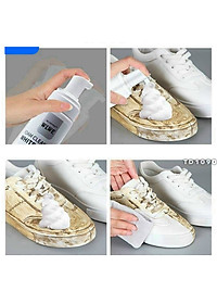 Chai xịt tạo bọt vệ sinh giày cao cấp, chất tẩy rửa giày, làm sạch, trắng sáng và khử mốc giày hiệu quả - Hàng chính hãng