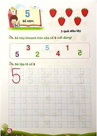 Sách Bé Tự Tin Bước Vào Lớp 1 - Cùng Bé Học Toán - Tập 1 (Dành Cho Bé Từ 5 - 6 Tuổi)