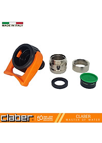 Đầu Nối Vòi Nước Lavabo Claber 8587, ren trong 24mm, ren ngoài 22mm, chất liệu nhựa ABS và Inox