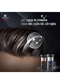 Dầu gội cao cấp Romano Vip Vision sang trọng cuốn hút mạnh mẽ bí ẩn 650g