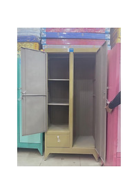 Tủ sắt đựng quần áo ngang 0.9m cao 1m8