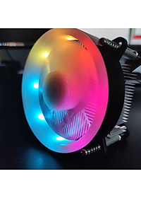 Quạt tản nhiệt CPU Led rainbow 11X for Intell lõi đồng nguyên chất cho máy tính hàng nhập khẩu