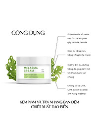 Kem nám và tàn nhang ban đêm Truesky Melasma Cream chiết xuất tảo biển 20g