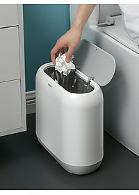 Thùng Rác Thông Minh Nhấn Nắp 10Lít 3 Ngăn Chống Đổ Kín Mùi Cao Cấp - Phóng Cách Hiện Đại - Chất Liệu ABS Cao Cấp Chính Hãng MINIIN