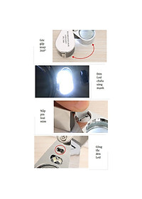 Kính Lúp Mini 30X ️FREESHIP️ Kính Lúp Móc Khóa Có Đèn MG21007 đường kính 21mm ( Soi mạch, soi bản in...)
