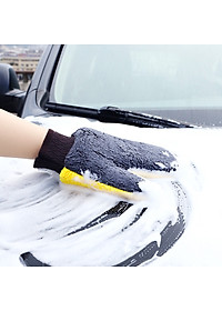 Găng Tay Rửa Xe 2 Mặt Sợi Vải Siêu Mịn, Không Gây Trầy Xước Bề Mặt Sơn | Găng Tay Rửa Xe 2 Mặt Giúp Rửa Xe Nhanh Chóng, Tạo Bọt Tốt, Tránh Trầy Xước Bề Mặt Sơn