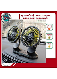 Quạt Đôi, Quạt Mini 360 Độ Công Suất Lớn, Để Trong Ô Tô, Để Bàn Làm Việc Siêu Tiện Ích