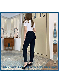 Quần jean nữ cạp chun co giãn 4 chiều LUXY V191 đủ size từ 40kg - 80kg