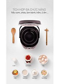 Nồi cơm điện cao tần Sato ST-18CT015 màu đen xám 1.8L , nồi cơm áp suất cao đa năng nấu các loại gạo, nấu cháo, súp, hâm nóng, làm bánh, nồi cơm chống dính cao cấp, công nghệ cao tần Nhật Bản - Miễn phí vận chuyển toàn quốc - Hàng chính hãng