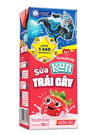 Thùng 48 Hộp Sữa Trái Cây KUN Hương Dâu 180ml/hộp(thẻ cào)