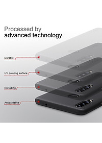 Ốp Lưng Sần chống sốc cho Samsung Galaxy A20s hiệu Nillkin Super Frosted Shield (Đính kèm giá đỡ hoặc miếng dán từ tính) - Hàng Chính Hãng