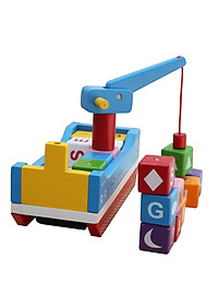 Đồ chơi gỗ: Thuyền tri thức - Phát triển trí tuệ và trí tưởng tượng - Winwintoys 60572
