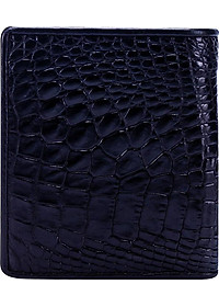 Ví Nam Da Cá Sấu Kiểu Đứng Huy Hoàng HT2228 (12.5 x 10 cm) - Đen