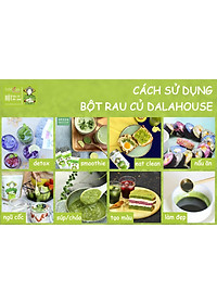 Bột Rau Má Dalahouse Hộp 60g (Mẫu mới gồm 20 tuýp 3g) Nguyên chất sấy lạnh - Mát gan giải độc