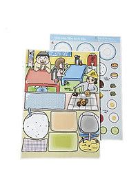 Bộ Tranh Tương Tác Cô Tiên Xanh - Tiệm Cơm Tấm Sườn Bì Chả