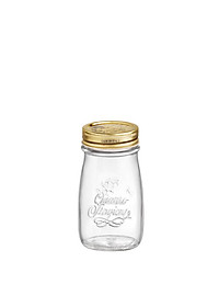 Chai thủy tinh đựng sữa hạt 200ml Quattro – Nắp vặn kín hơi – Bormioli Rocco