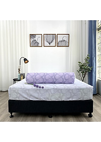 Bộ ga giường  KBedding by Everon KMTP 116 Microtencel Xám phối tím (4 món)