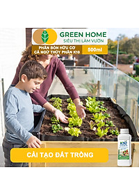 Phân Đạm Cá Hữu Cơ Sinh Học GreenHome, Dịch Cá Biển Thủy Phân K10, Chai 500ml, Hàm Lượng Dinh Dưỡng Cao, Thế Hệ Mới, Công Nghệ Nhật Bản