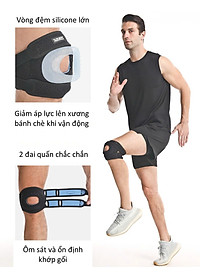 Đai bảo vệ đầu gối đệm kép chuyên nghiệp AOLIKES A-7927 thoáng khí, hấp thụ sốc, đa năng cho mọi hoạt động