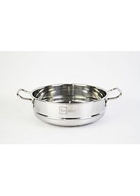 Nồi lẩu xửng hấp inox cao cấp Fivestar 3 đáy từ nắp kính ( tặng 2 vá canh ) - hàng chính hãng