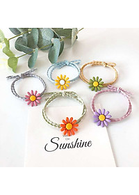 Dây buộc tóc nữ hoa cúc họa mi [Set 10 dây] NASI dễ thương phong cách hàn quốc thun cột tóc nữ co giãn tốt phụ kiện tóc