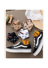 [T12] Sét 5 đôi tất nữ Hàn Quốc Choobe cổ ngắn len gân tăm lười thấp vintage cao cấp thời trang