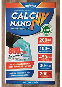 THỰC PHẨM BẢO VỆ SỨC KHỎE CALCI NANO NV - BỔ SUNG CANXI