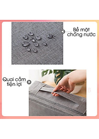 Vali mini 3 tầng nhiều ngăn có khóa mã số an toàn, cặp đựng giấy tờ, tài liệu có khóa kéo, chất liệu vải chống thấm nước