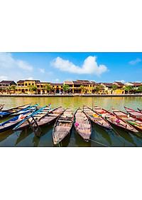 Bộ tranh xếp hình jigsaw puzzle cao cấp 1000 mảnh ghép – Hội An, Việt Nam