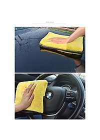 KHĂN MICROFIBER 2 LỚP LAU XE Ô TÔ, NHÀ CỬA CHUYÊN DỤNG