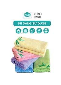 Khăn Mặt Sợi Tre 100% Niva WP1 Thấm Hút Vượt Trội An Toàn Cho Da, Trơn Kích Thước 280x480 mm