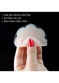 Hộp 10 Miếng Dán Ngực Silicon Siêu Tiện Lợi Tái Sử Dụng Nhiều Lần