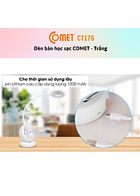 Đèn Bàn - Đèn Sạc 2 Trong 1 LED COMET CT176