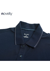 Áo thun nam Polo NOVELTY trơn màu cổ bo 210127N