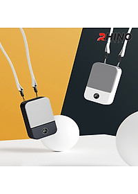 Quạt gió mini cầm tay Rhino F302 tích điện, 3 mức độ gió, pin 2000 mAh kèm dây treo - Hàng chính hãng