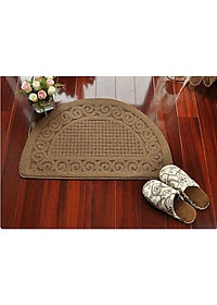 Thảm Chùi Chân Vải Hình Bán Nguyệt TOKDODO Chống Trượt Cao Cấp.