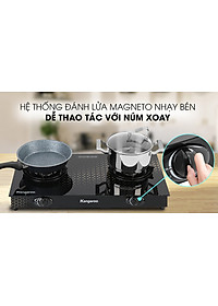 Bếp Gas Dương Đôi Kangaroo KG8G1C - Hàng Chính Hãng