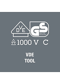 Bộ tua vít cách điện Kraftform Kompakt VDE 17 Universal 1 gồm 4 cạnh, dẹp, hoa thị  các đầu vít thay đổi được gồm 17 chiếc Wera 05006611001