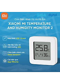 Nhiệt ẩm kế Xiaomi Mijia gen 2 (Mi Temperature and Humidity Monitor 2) - NUN4126GL - Bluetooth - Hàng Chính hãng
