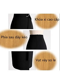 Chân váy nữ NEW DESIGN dáng dài thanh lịch vải kaki thun co giãn