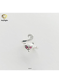 Nhẫn bạc Ý 925 Huệ Ngân - Hồ ly may mắn RR1617